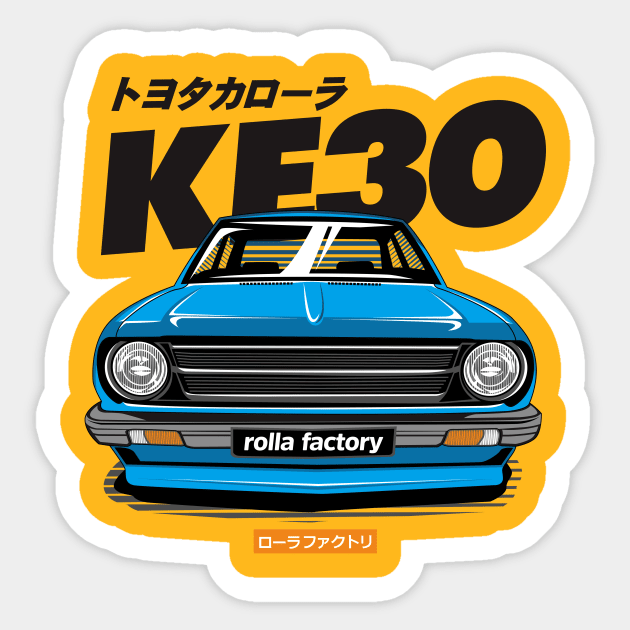 Rolla Factory - Corolla KE30 Sticker by RollaFactory